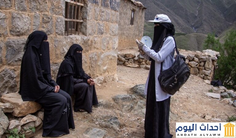سابا عاملة صحية مجتمعية في عمران، باليمن