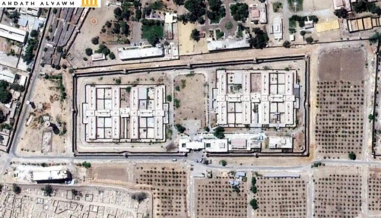 صورة من القمر الصناعي لسجن العقرب