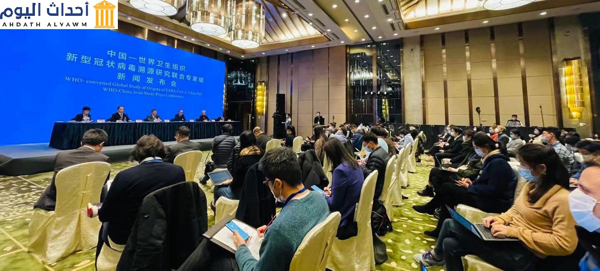 فريق خبراء منظمة الصحة العالمية يعقد مؤتمرا من مدينة ووهان بالصين