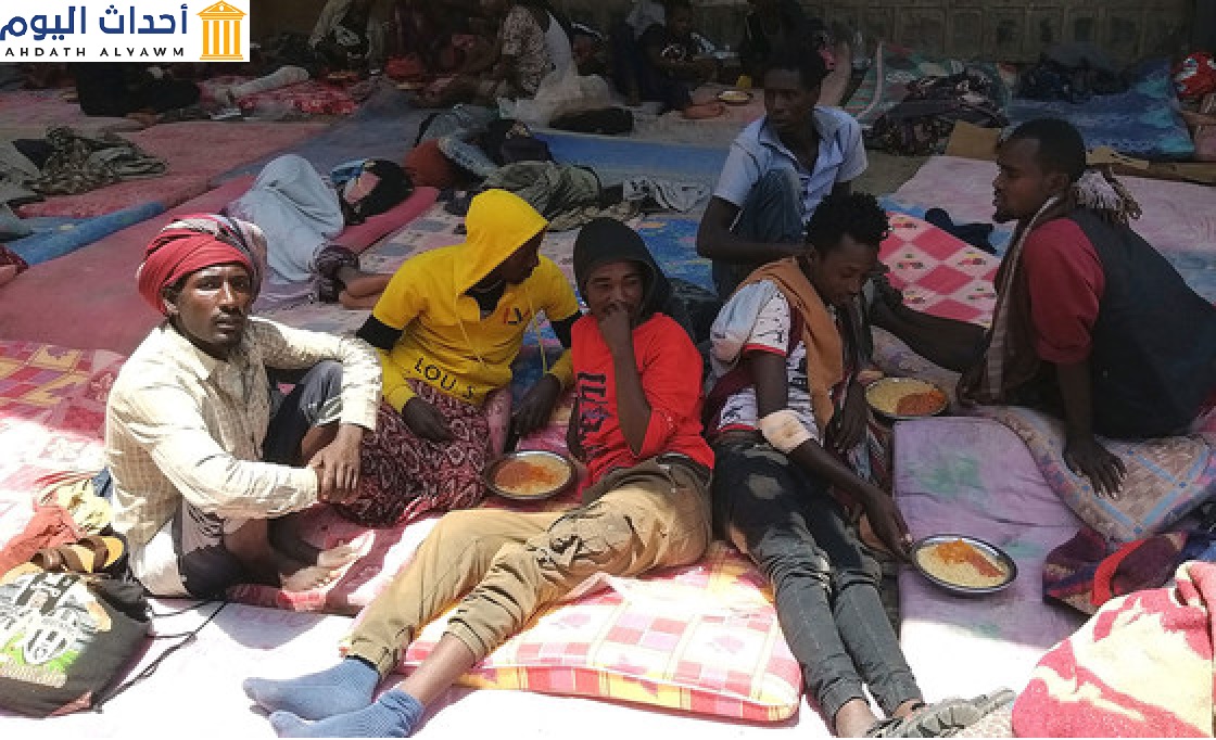 المهاجرين المحتجزين في العاصمة اليمنية صنعاء