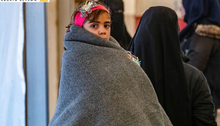 يواجه الأطفال في مخيم الهول بشمال شرق سوريا شتاءً قاسياً بسبب نقص الملابس المناسبة