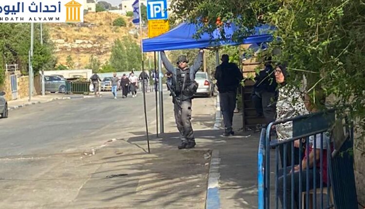 مشهد من حي الشيخ جراح في القدس الشرقية حيث يتعرض فلسطينيون لخطر الإجلاء.