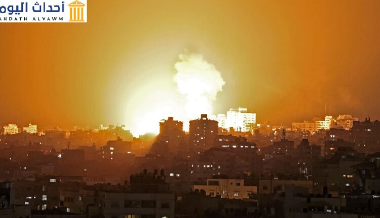 العدوان الاسرائيلي على قطاع غزة وعمليات القصف بالطيران الحربي والمدفعية