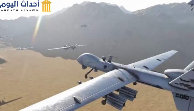 طائرة مسيرة تابعة لجماعة الحوثي استخدمها في قصف المدنيين