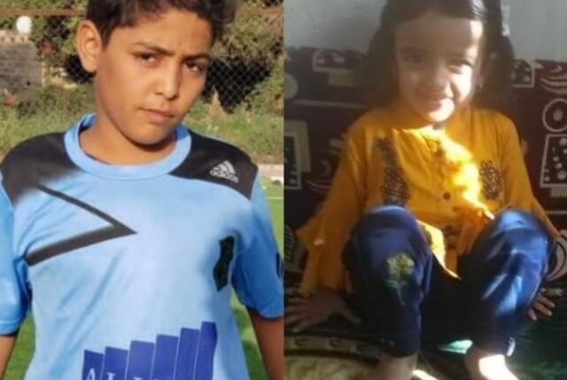 الطفلة ليان طاهر والطفل حسان الحبيشي ضحايا هجوم مأرب