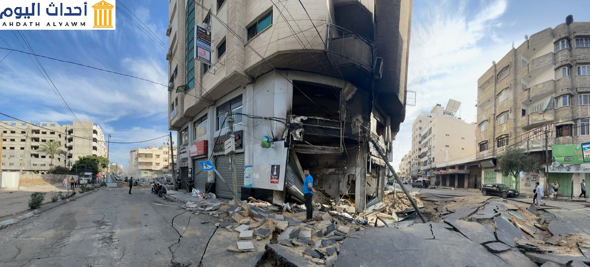 تسببت الغارات الجوية الإسرائيلي في أيار/مايو 2021 بدمار واسع في غزة.