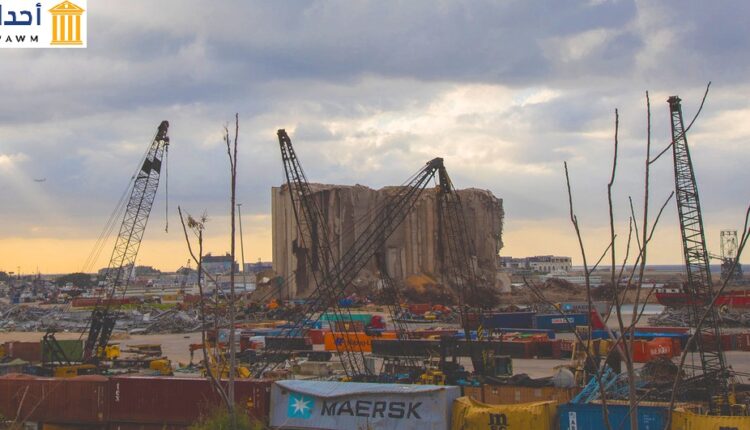 صورة جديدة لمرفأ بيروت في نيسان 2021 بعد عام من حادثة الانفجار