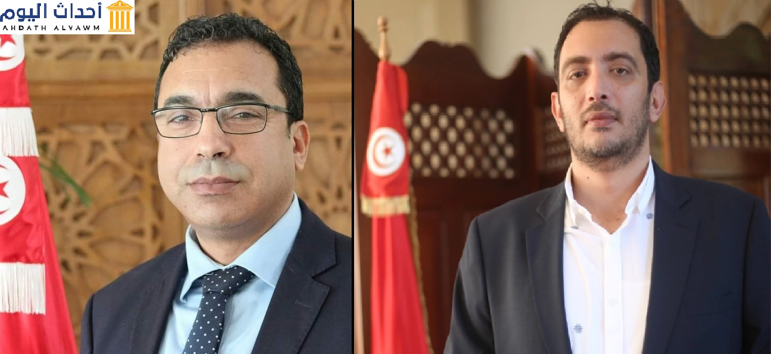 النائب في البرلمان التونسي، عن حركة أمل وعمل المستقلة، "ياسين العياري"، والنائب في مجلس نواب الشعب التونسي "ماهر زيد"