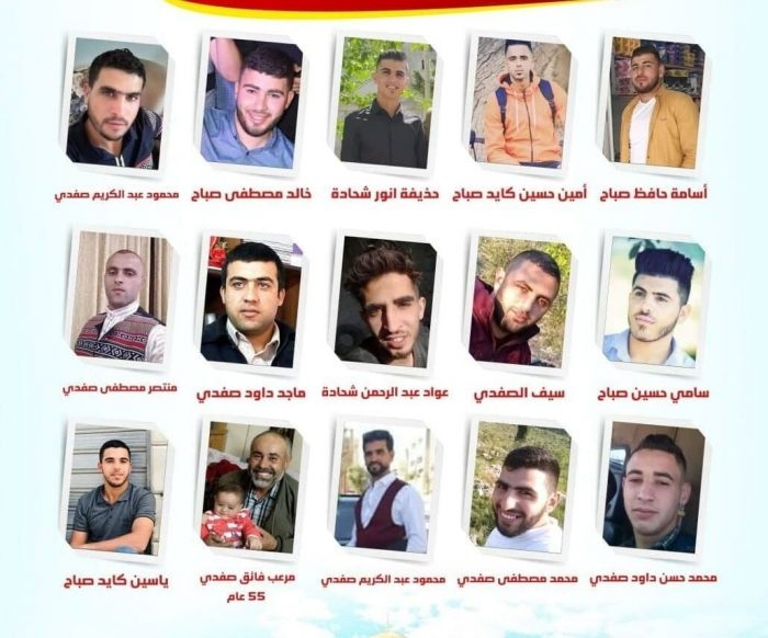 المعتقلين لدى السلطات الفلسطينية في الضفة الغربية بالأراضي الفلسطينية المحتلة