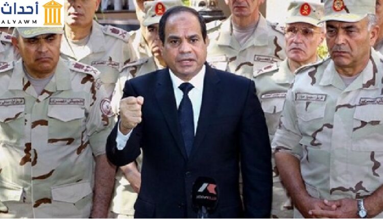 الرئيس المصري عبد الفتاح السيسي والمجلس العسكري في مصر