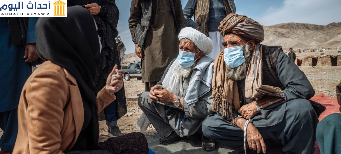 تقوم الأمم المتحدة بدعم العائلات النازحة في أفغانستان، وتوفر المأوى والحماية في حالات الطوارئ