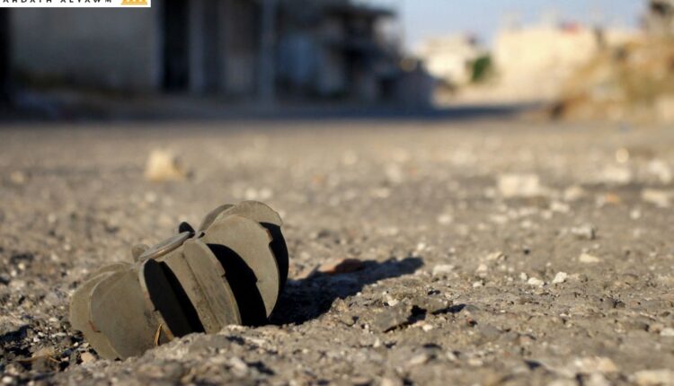 شظية وبقايا قذائف سقطت في درعا البلد بسوريا
