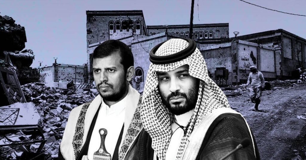 أبرز مفسدو السلام في اليمن: "عبد الملك الحوثي"، "محمد بن سلمان"