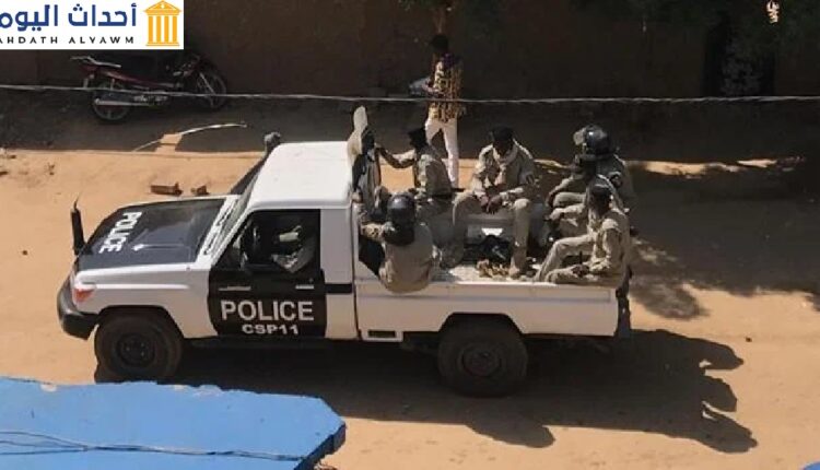 شرطة مكافحة الشغب التشادية في العاصمة نجامينا خلال احتجاجات معارضة