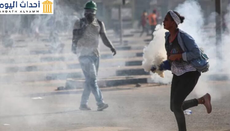 تظاهرات سلمية في السودان تنادي بعودة الحكم المدني ورفض الإجراءات الاستثنائية التي اتخذها رئيس مجلس السيادة في 25 أكتوبر/تشرين الأول