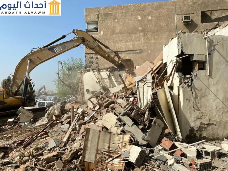 عمليات الهدم في مدينة جدة بالسعودية