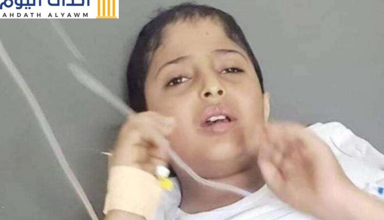 الطفل "اسماعيل الخولاني" (12 عامًا) الذي توفي في مستشفى الكويت في صنعاء إثر تلقيه جرعة فاسدة من الدواء