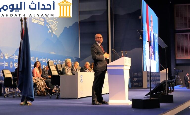 سيمون ستيل، الأمين التنفيذي الجديد لأمانة اتفاقية الأمم المتحدة الإطارية بشأن تغير المناخ، يلقي كلمة في افتتاح مؤتمر COP27