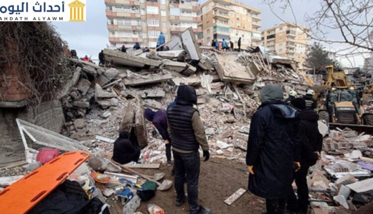 آثار الزلازل المدمرة في سوريا وتركيا