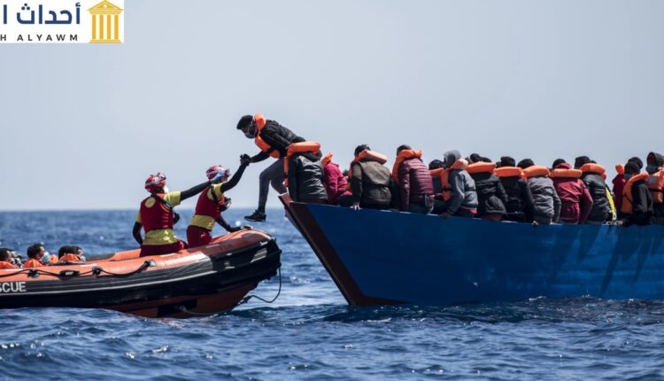 قوارب انقاذ المهاجرين عبر البحار