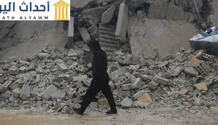 آثار الزلزال في سوريا