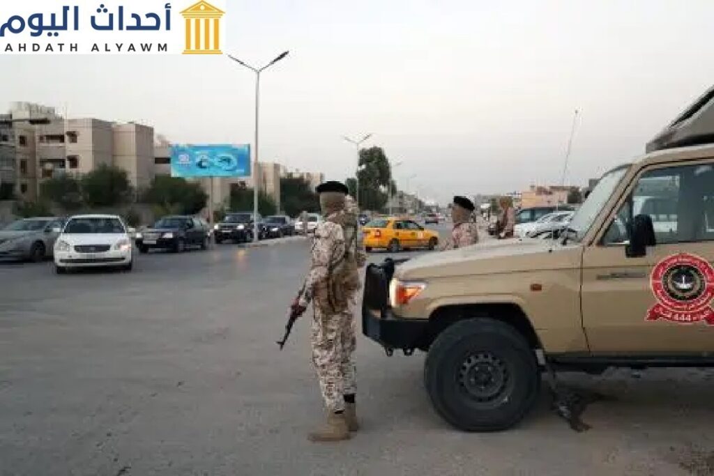 نواب اللواء 444 جماعة مسلحة مرتبطة برئيس أركان جيش طرابلس دورية في شوارع صلاح الدين بريف طرابلس الجنوبي