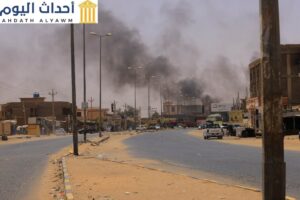 آثار الاشتباكات المسلحة القائمة في السودان بين قوات الجيش السوداني وقوات الدعم السريع