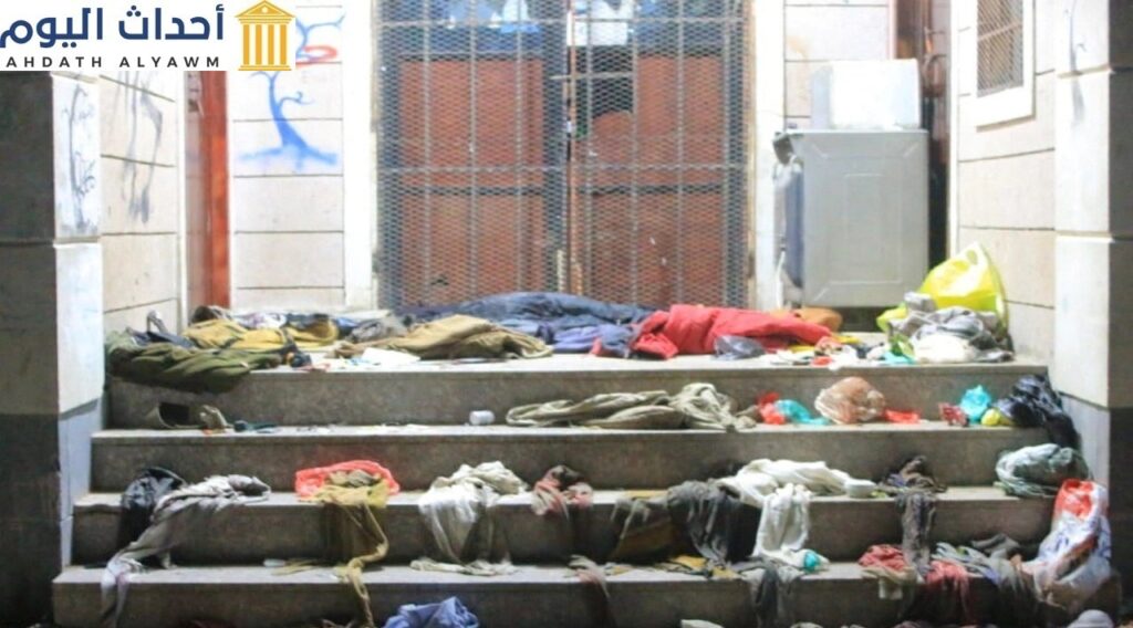 مشهد من مكان حادثة تدافع عدد كبير من الأهالي أثناء تنظيم فعالية خيرية باليمن