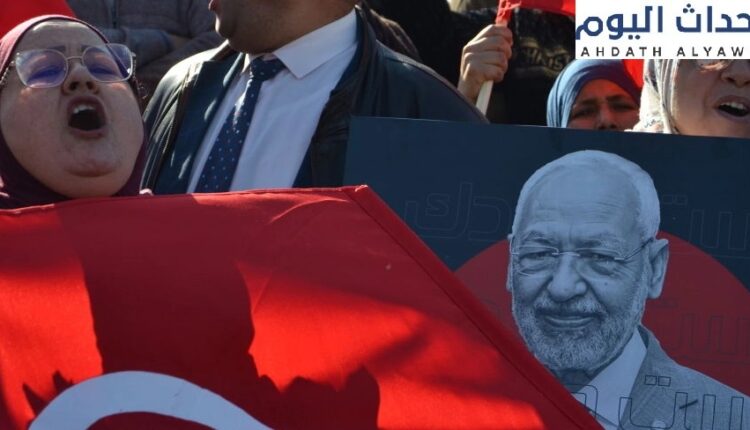 تظاهرات سلمية في تونس للمطالبة بالإفراج عن المعارض "راشد الغنوشي"