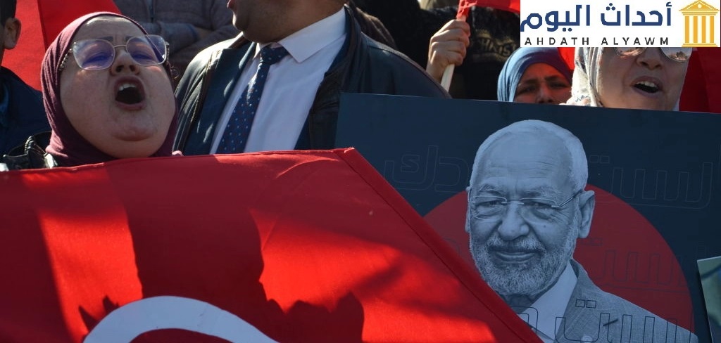 تظاهرات سلمية في تونس للمطالبة بالإفراج عن المعارض "راشد الغنوشي"