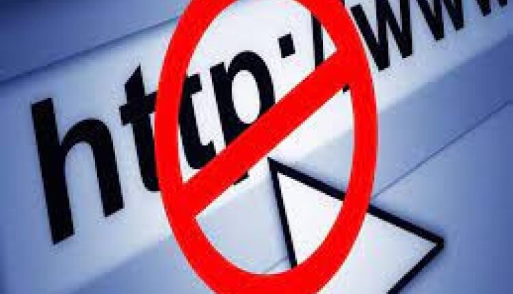 حجب المواقع الإلكترونية على شبكة الانترنت