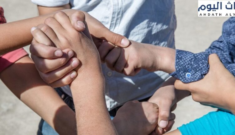 أطفال يشاركون في برنامج للدعم النفسي-الاجتماعي بمدينة الموصل، العراق