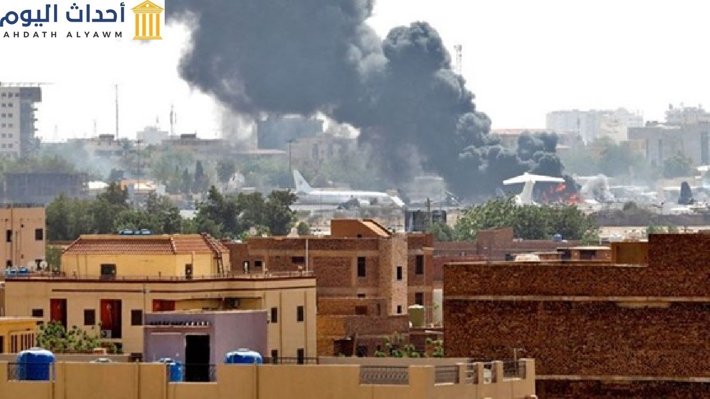 آثار الدمار الذي يسببه الاشتباكات المسلحة بين القوات المسلحة السودانية وقوات الدعم السريع في السودان