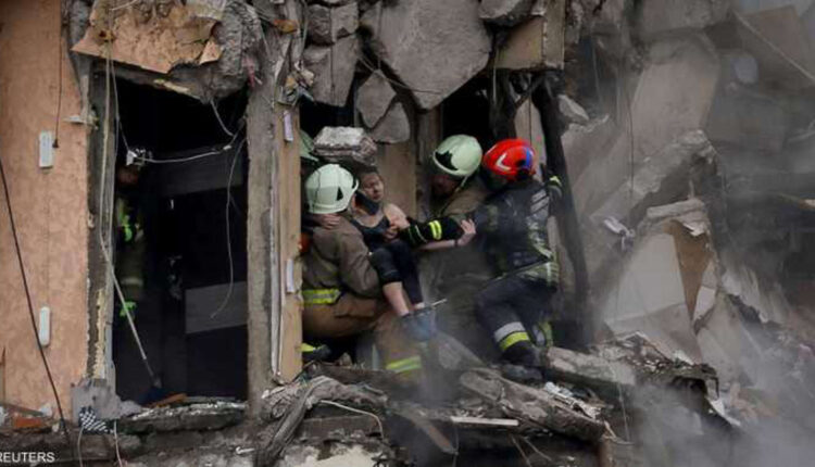 من آثار القصف الروسي على أوكرانيا