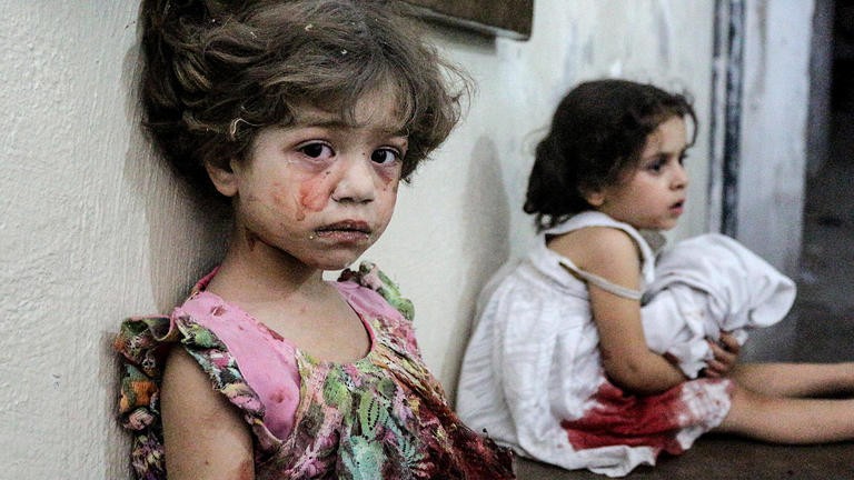 معاناة أطفال غزة إبان الحرب في قطاع غزة