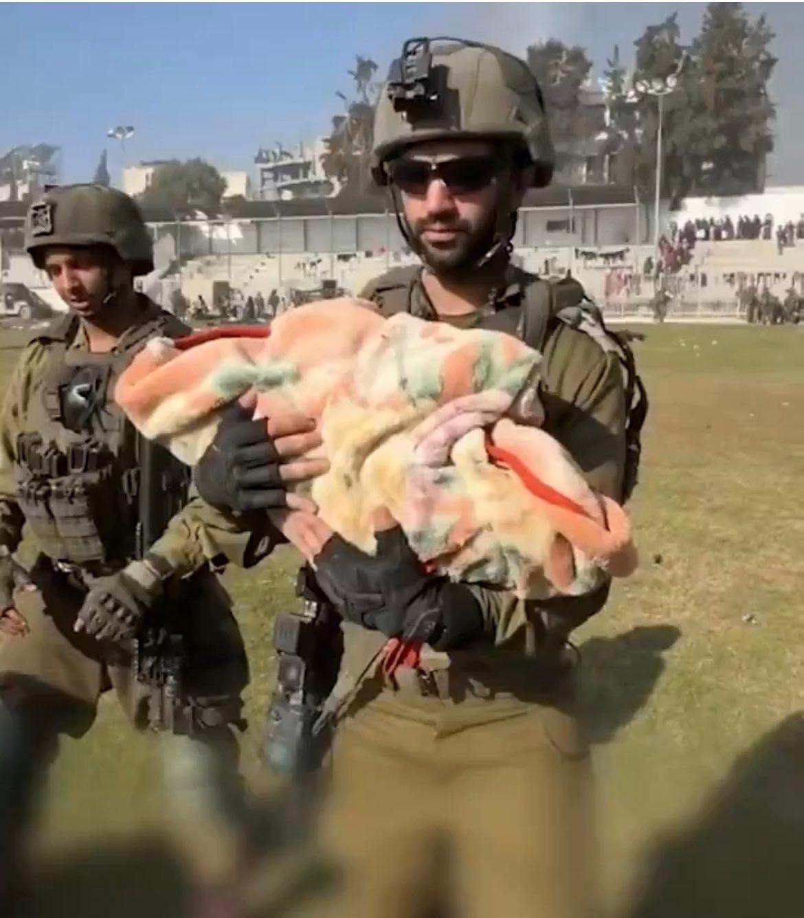 ضابط إسرائيلي يدعى "هارئيل إيتاح" -يشغل منصب قائد فرقة في لواء جفعاتي التابعة للجيش- على خطف رضيعة فلسطينية من داخل منزلها في قطاع غزة