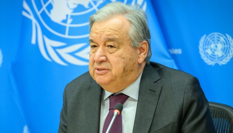 الأمين العام للأمم المتحدة أنطونيو غوتيريش